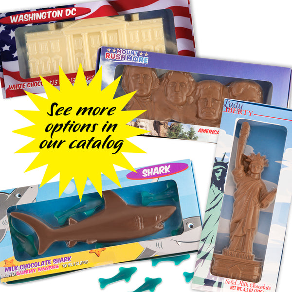 Molded Chocolate Shapes | AmuseMints Sweets and Snacks - USA-Made