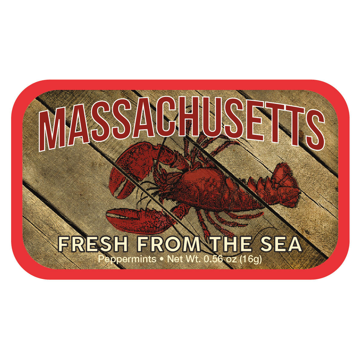 Lobster Woodgrain Massachusetts - 0218S