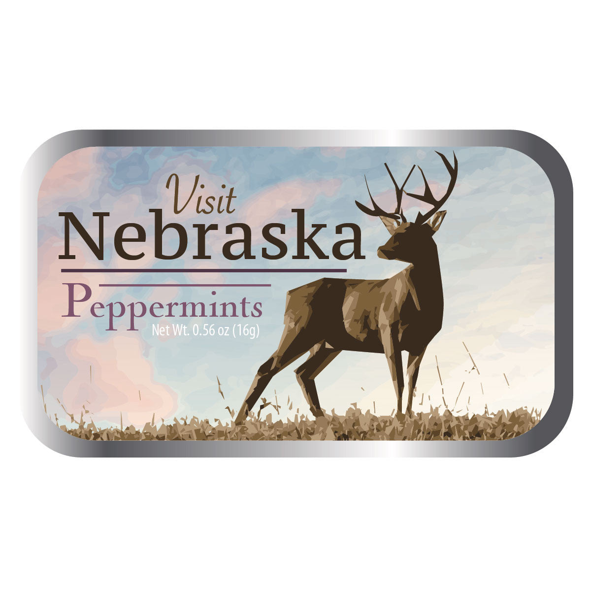 Deer Field Nebraska - 0257S  AmuseMints Sweets and Snacks - USA-Made  Mints, Chocolate, Specialty Confections, Custom Printed Tins, Boxes and  Bags.