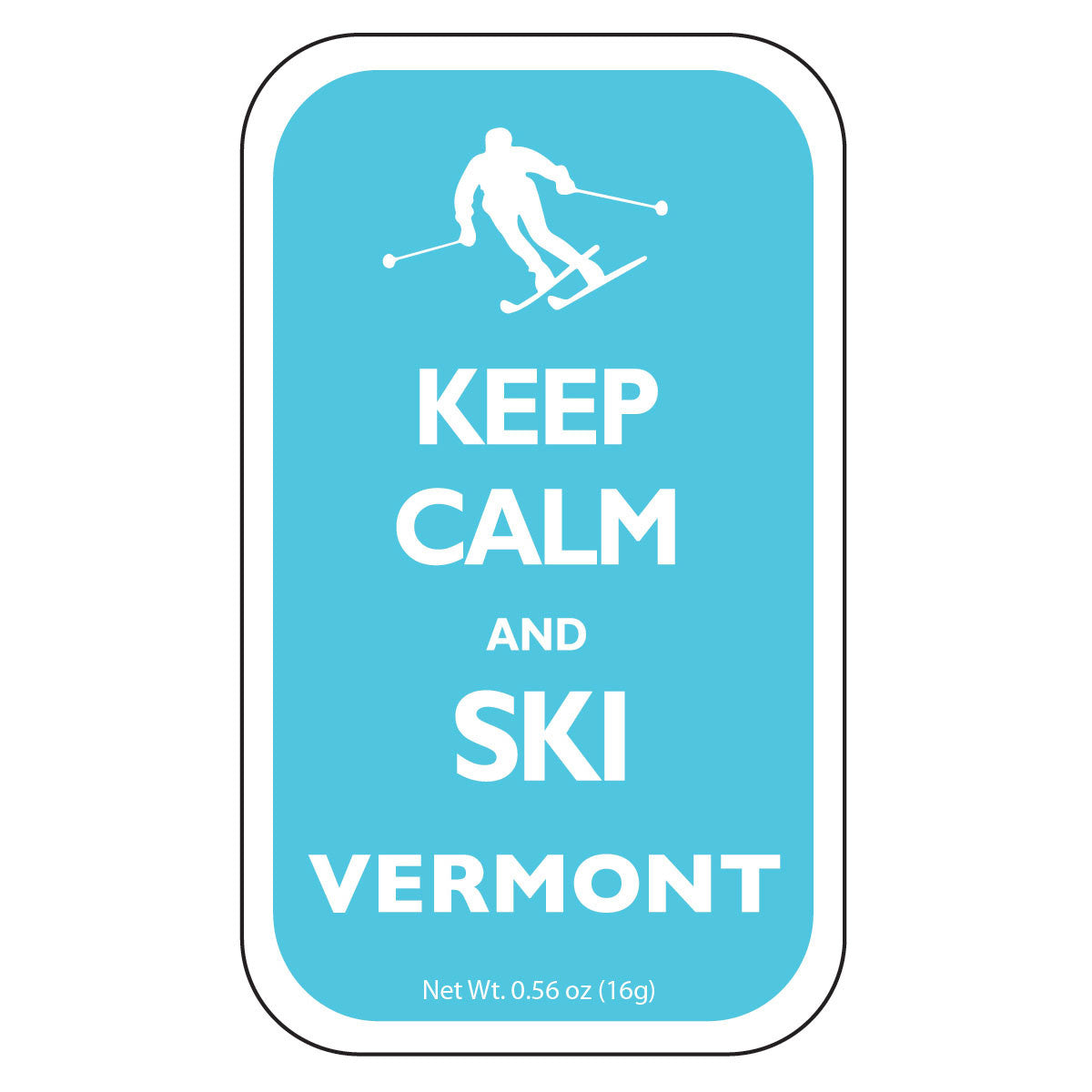 Keep Calm Ski Vermont - 0336S