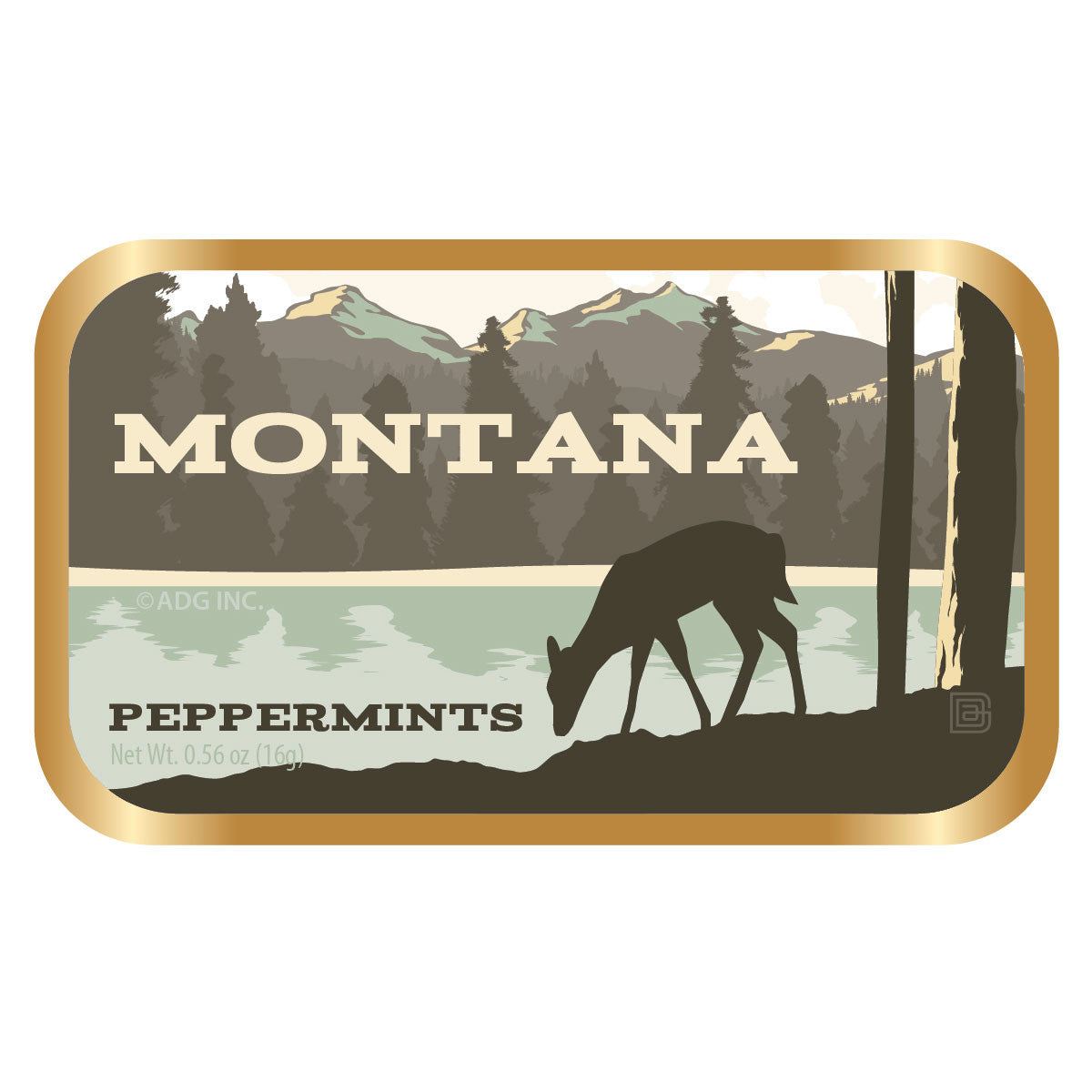 Deer Silhouette Montana - 0358A