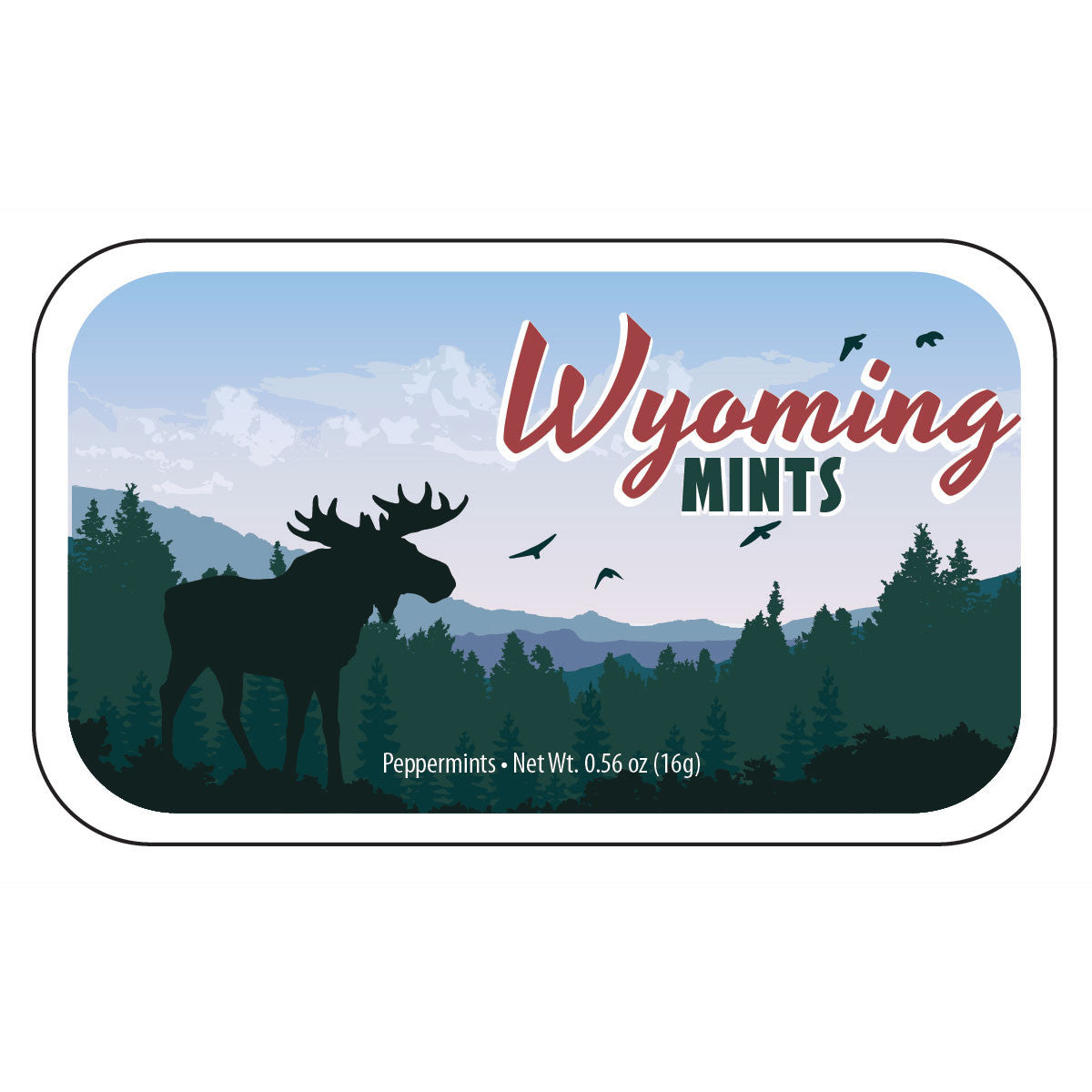 Moose Silhouette Wyoming - 0492S