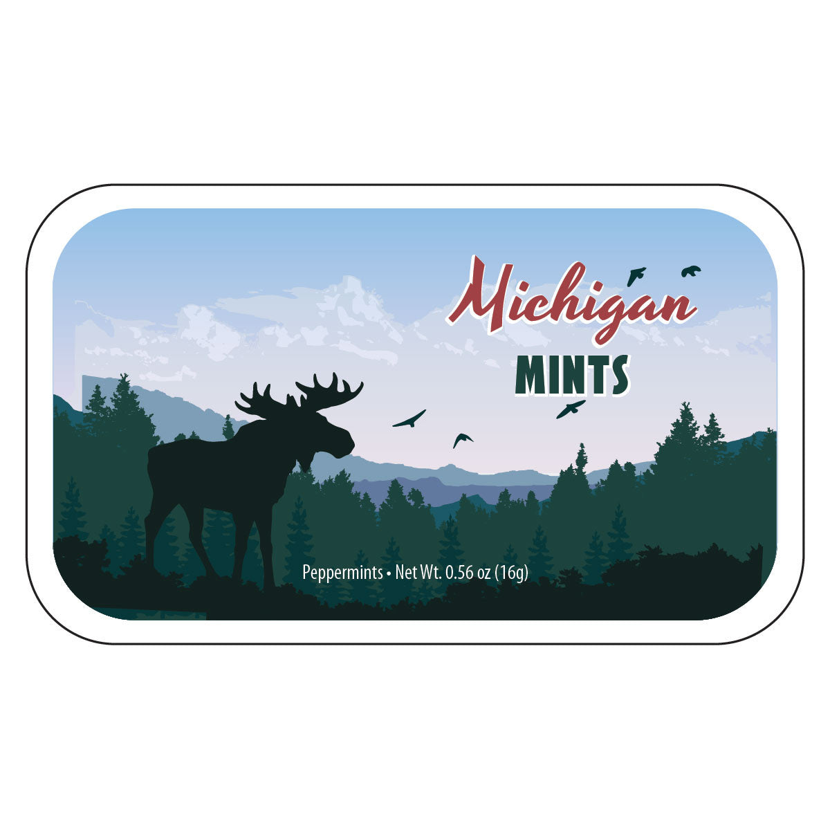 Moose Silhouette Michigan - 0492S
