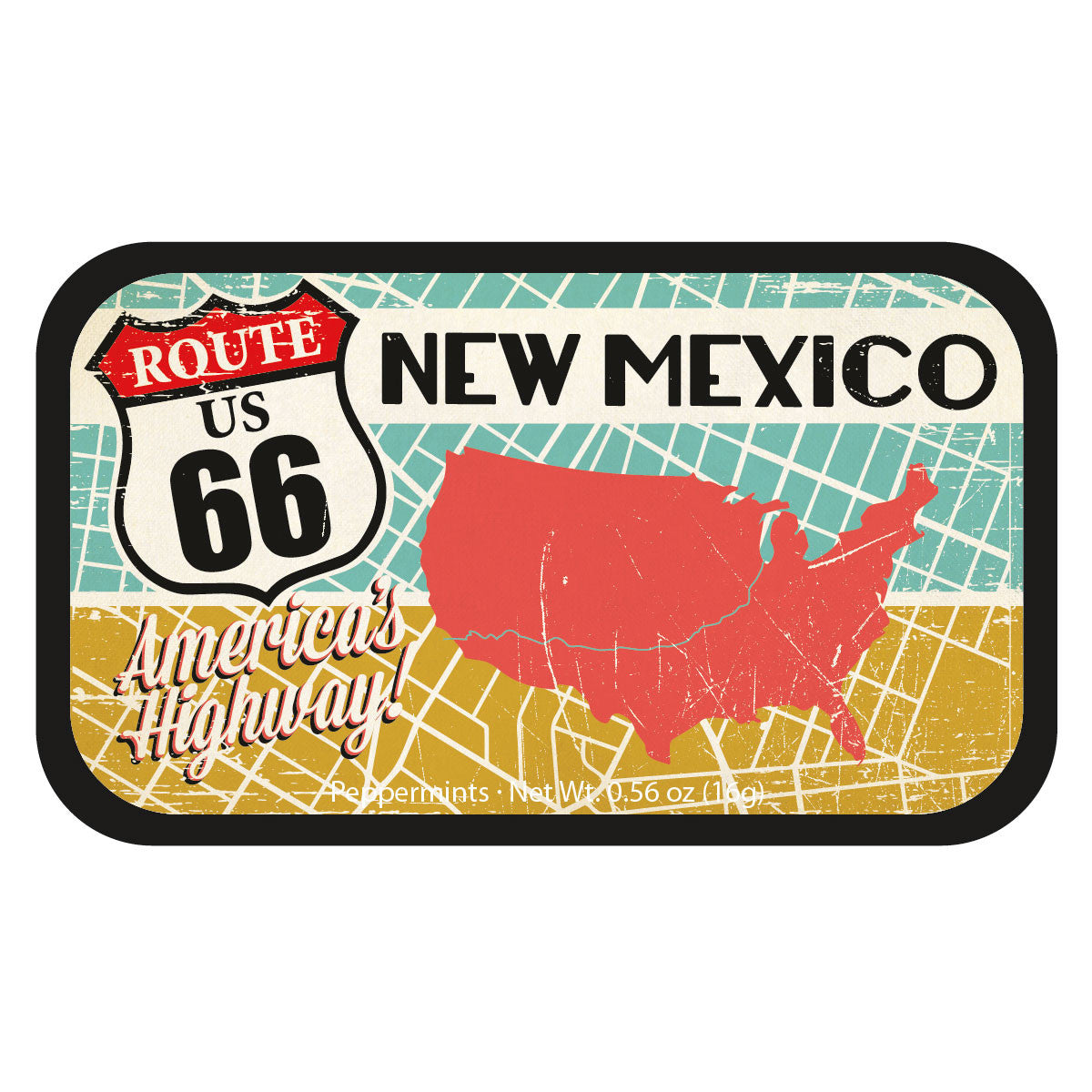 Route 66 Map New Mexico - 1290S