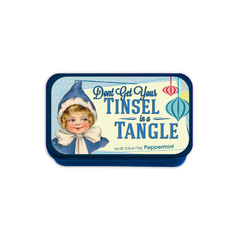 Tinsel in a Tangle Elf Slyder Tin