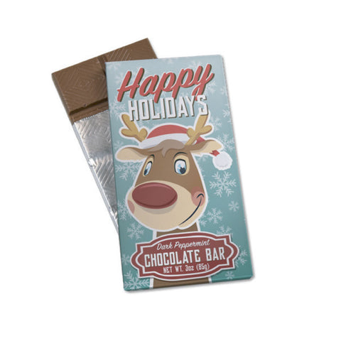 Happy Holidays Reindeer 3oz. Wrapper Bar