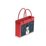 Happy Snowman Shopping Bag Tin