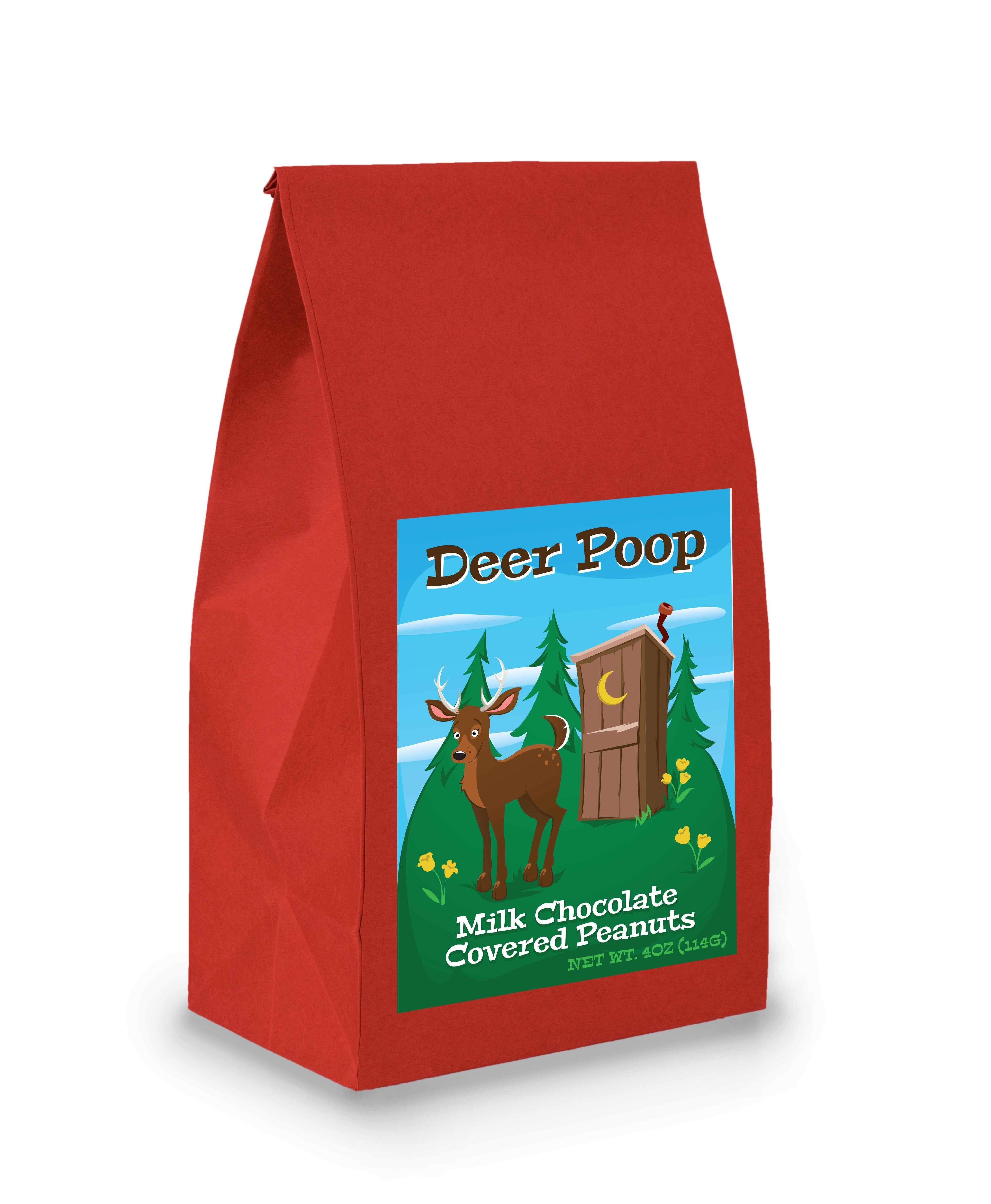 Deer Poop Bag with Milk Chocolate Covered Peanuts