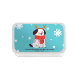 Puppy with Antlers & Scarf Slyder Tin