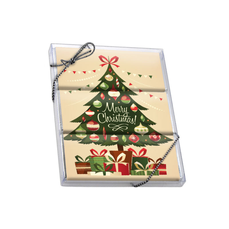 Christmas Tree & Gifts 3 Wrapper Bar Box