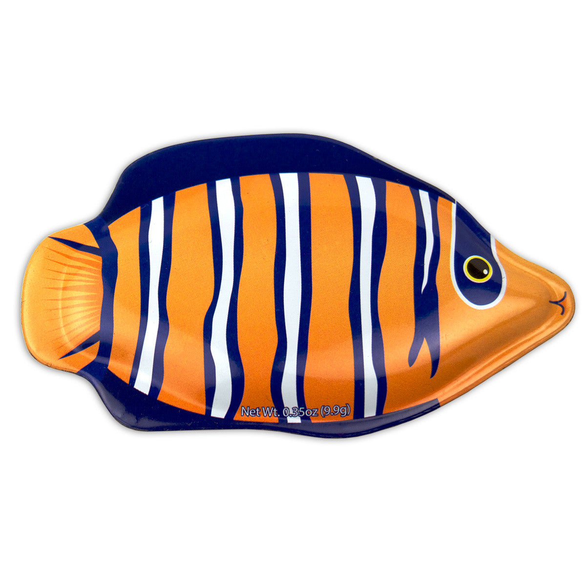 Orange Damsel Fish Shaped Tin - MTR5016F