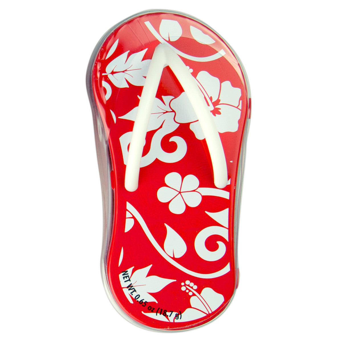 Hibiscus Red Flip Flop Shaped Tin - MTR4056F