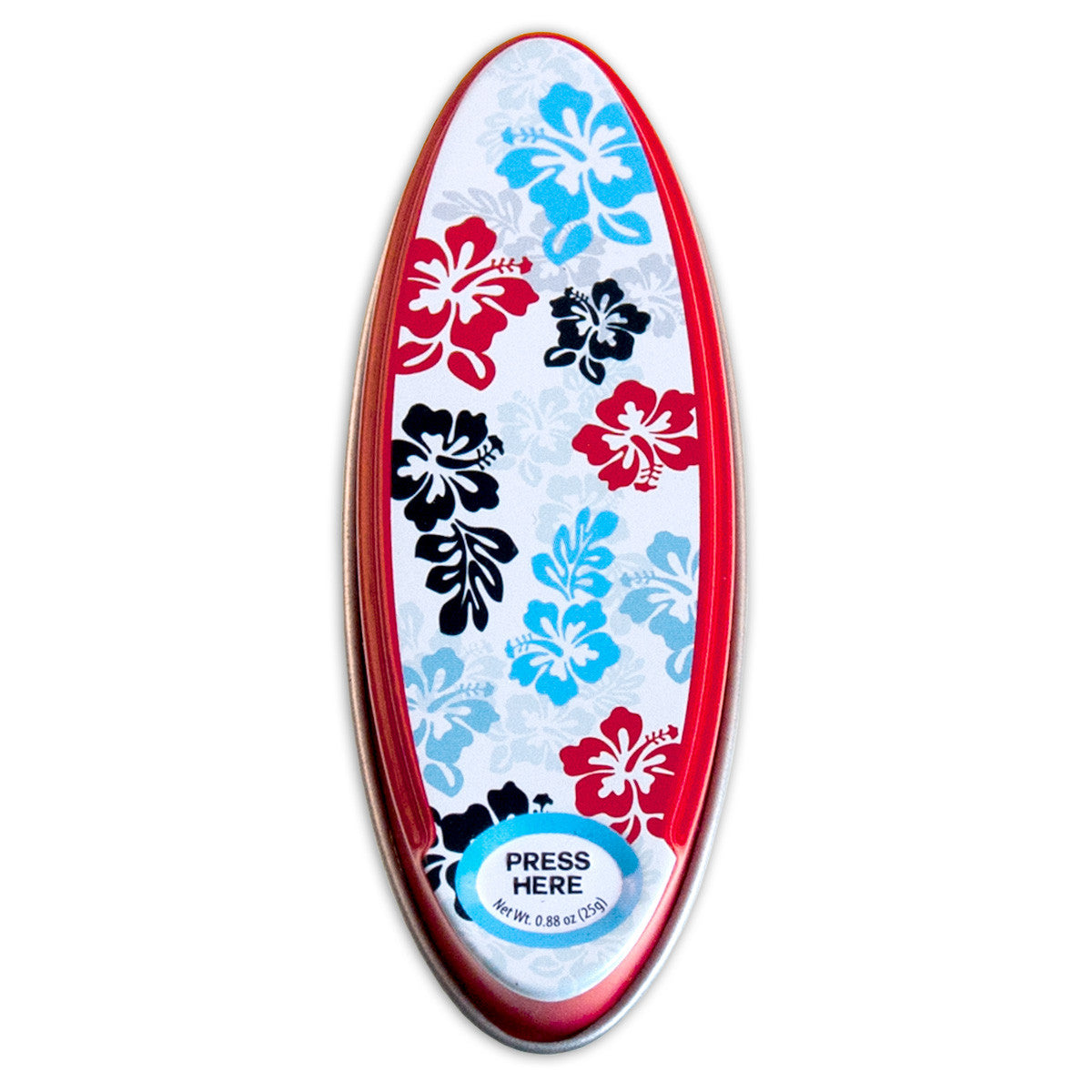 Surfboard Hibiscus Shaped Tin - MTR5052F