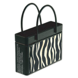 Zebra Shopping Bag Shaped Tin - 1138S